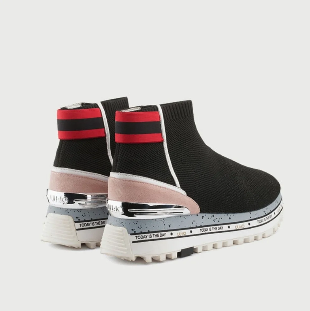 AUTHENTIC LIU JO Milano Sock sneakers with platform sole - Picture 4 of 9